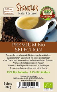 Espresso Bio Arabica Fair Trade Spengler NaturR&ouml;sterei 500gEtikett_Pfaffenhofen_Espresso_500g