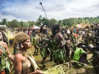 Ureinwohner Papua New Guinea Kulturfest